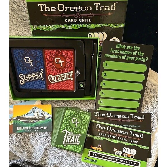 Pressman The Oregon Trail Card Game - Cooperative Gameplay Based on The Classic - Picture 3 of 4